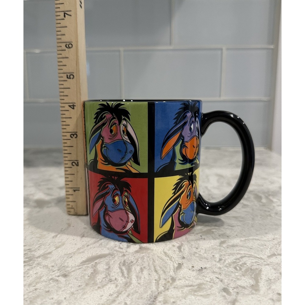 DISNEY STORE Exclusive EEYORE Many Faces OVERSIZED Coffee MUG Winnie the Pooh‎